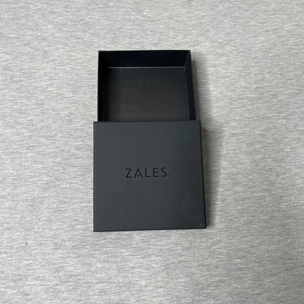 Zales Black 5”x5” Jewelry Necklace & Bracelet Gift Box